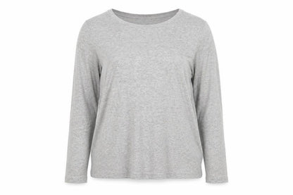 Womens UK Size 16 New Look Grey Basic Blouse