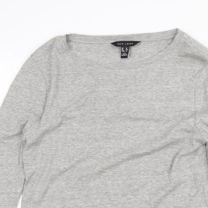 Womens UK Size 16 New Look Grey Basic Blouse