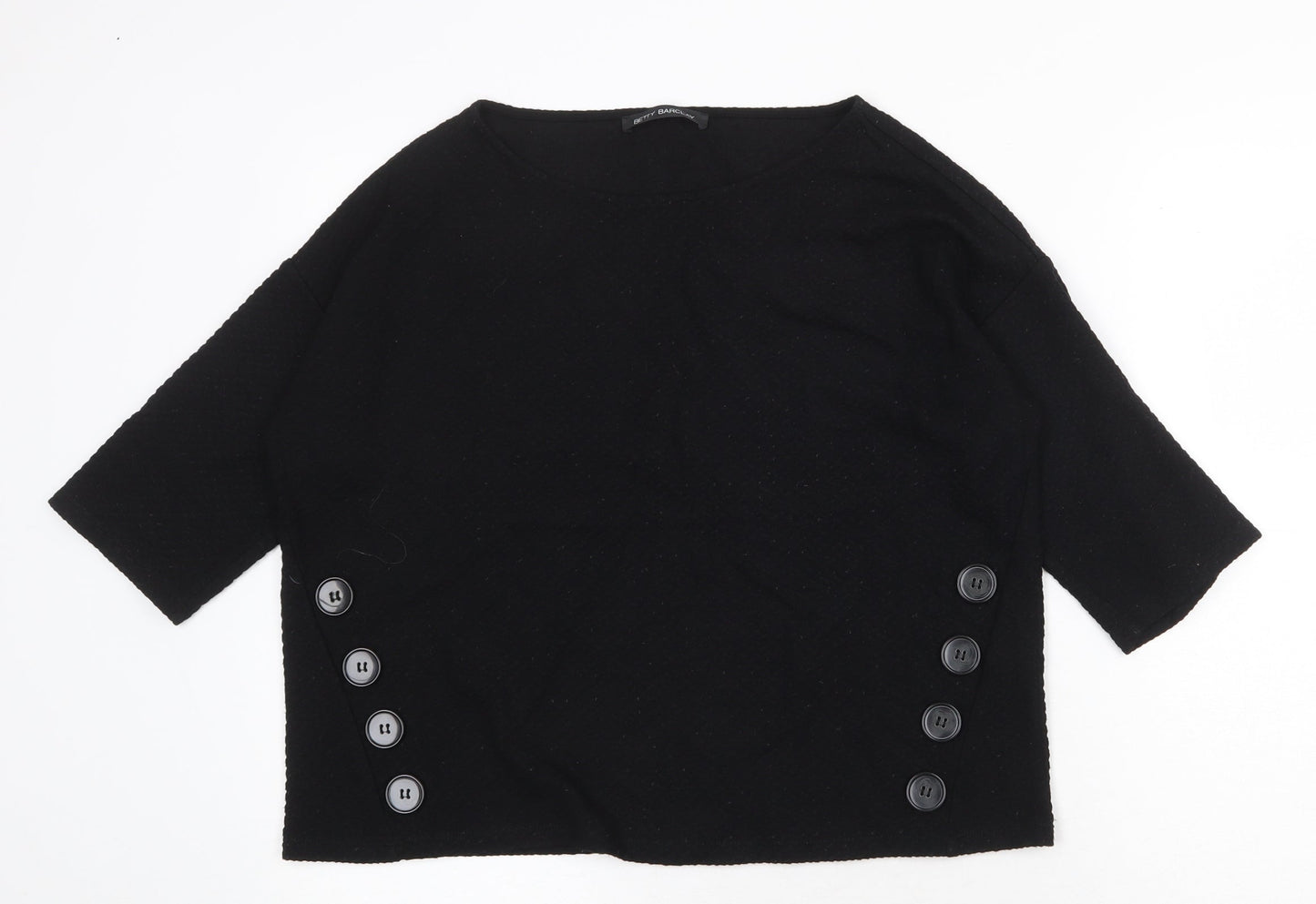 Womens UK Size 10 Betty Barclay Black Pullover Jumper