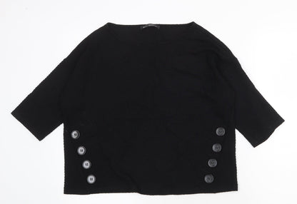 Womens UK Size 10 Betty Barclay Black Pullover Jumper