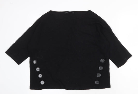 Womens UK Size 10 Betty Barclay Black Pullover Jumper