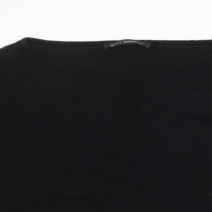 Womens UK Size 10 Betty Barclay Black Pullover Jumper
