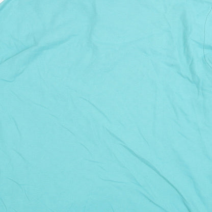 Dissident Mens Green Cotton Polo Size L Collared Button