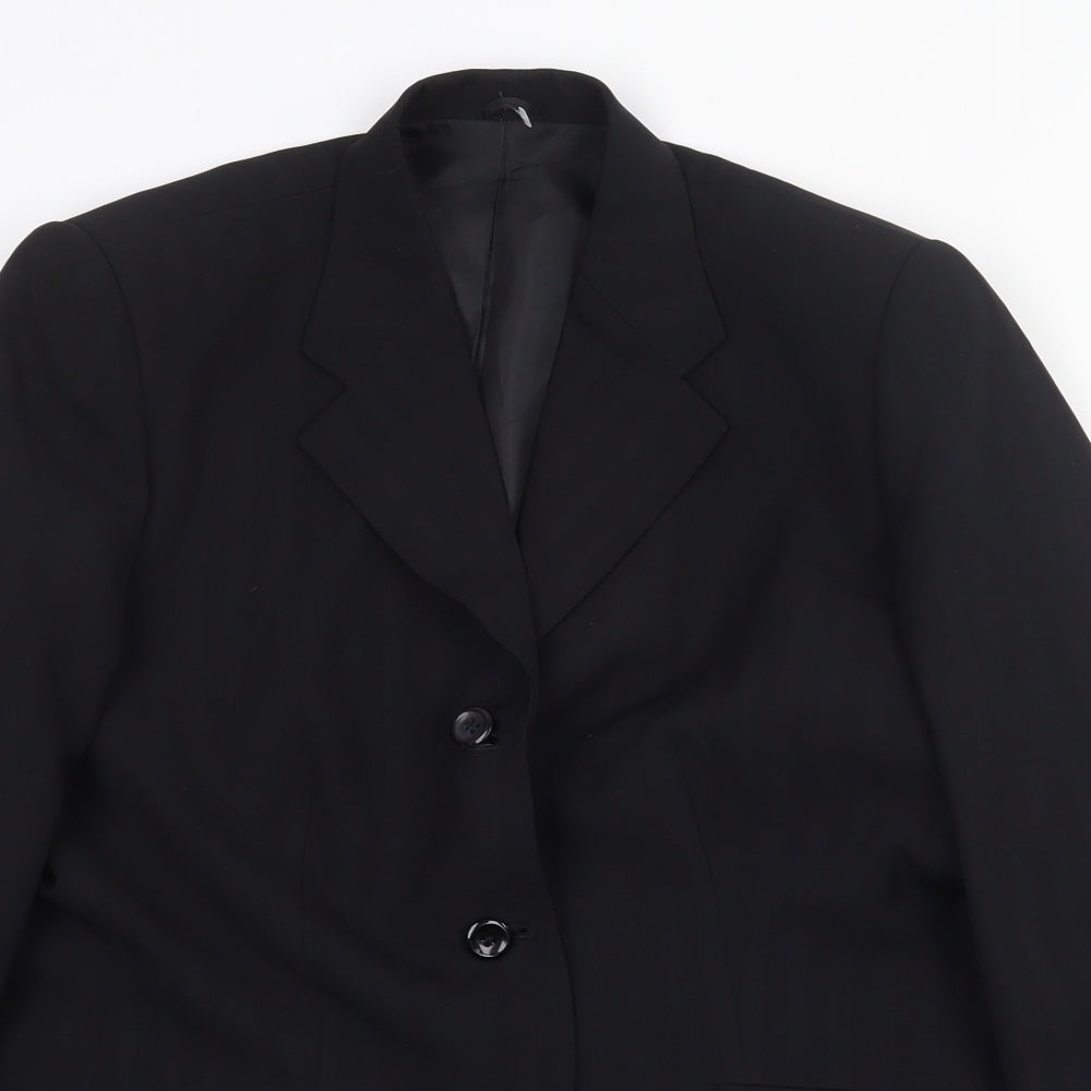 Mens UK Size 38 Preworn Regular Black Suit Jacket