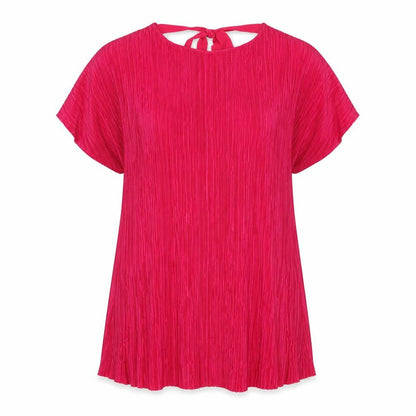 Phase Eight Womens Pink Polyacrylate Fibre A-Line Size 12 Round Neck Tie
