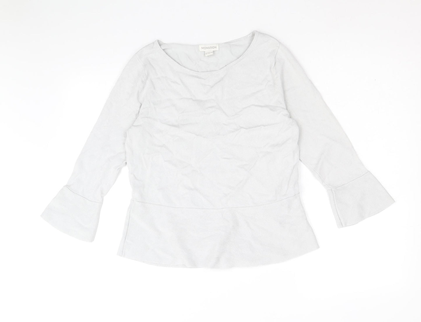 Womens UK Size 12 Monsoon Grey Pullover Jumper