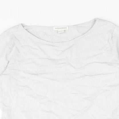 Womens UK Size 12 Monsoon Grey Pullover Jumper