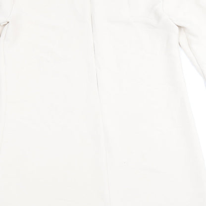 Stile Benetton Womens Beige Polyester A-Line Size XS Round Neck Zip