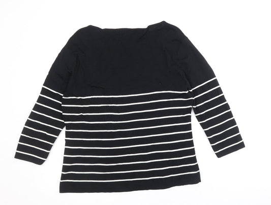 Womens UK Size L Debbie Morgan Black Pullover Jumper