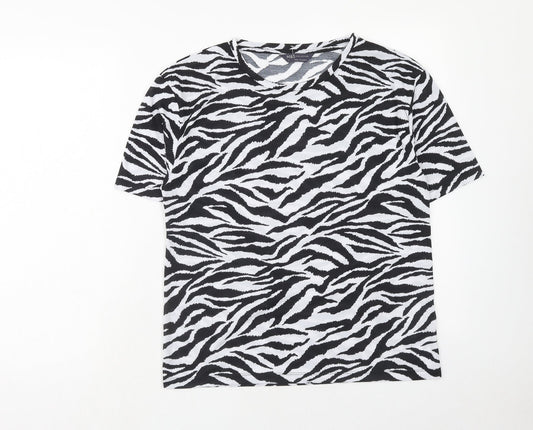 Womens UK Size 8 Marks and Spencer Black Basic T-Shirt