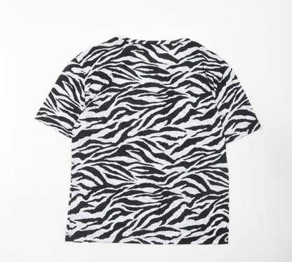 Womens UK Size 8 Marks and Spencer Black Basic T-Shirt