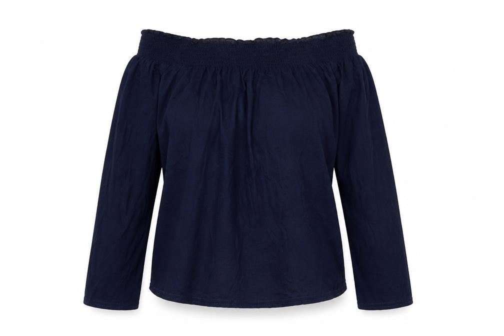 Womens UK Size 8 Boohoo Blue Basic Blouse
