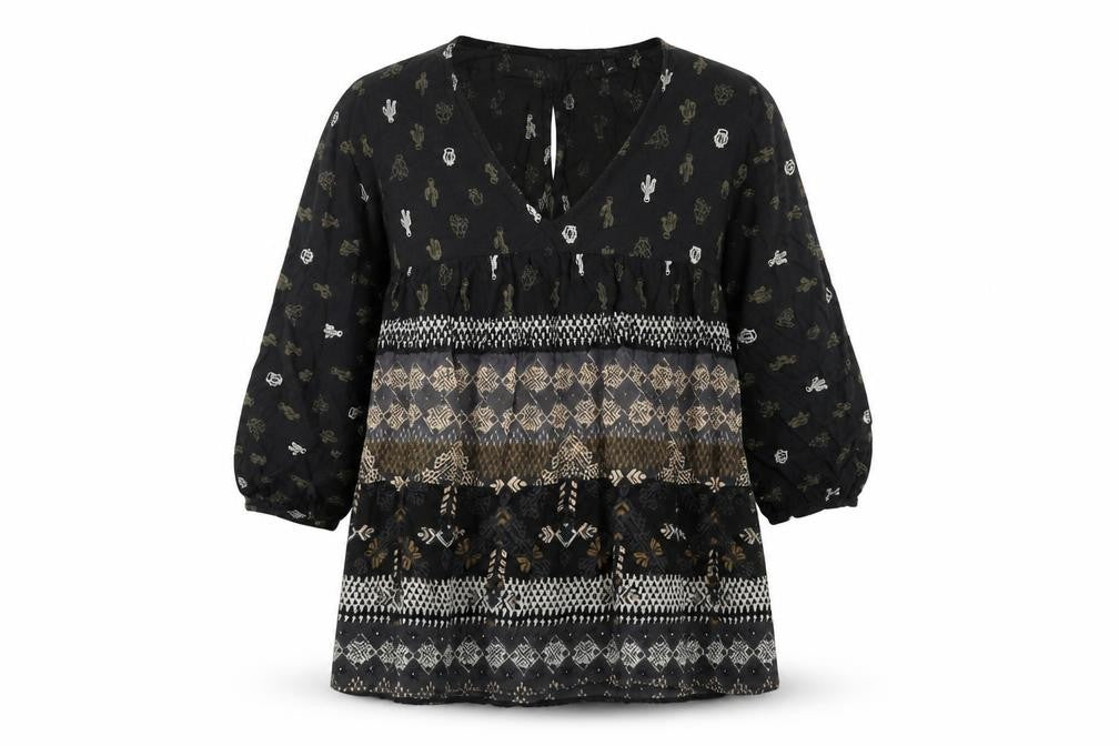 Womens UK Size 8 NEXT Black Basic Blouse