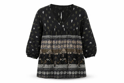 Womens UK Size 8 NEXT Black Basic Blouse