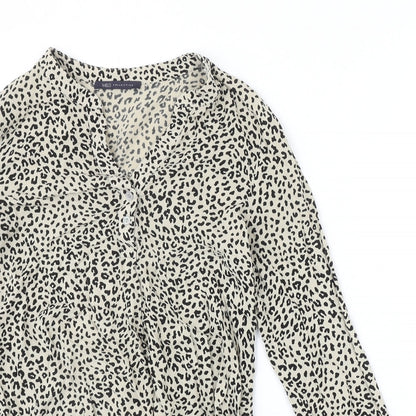Womens UK Size 6 Marks and Spencer Beige Basic Blouse