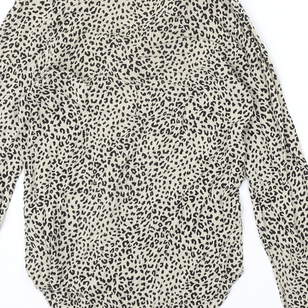 Womens UK Size 6 Marks and Spencer Beige Basic Blouse
