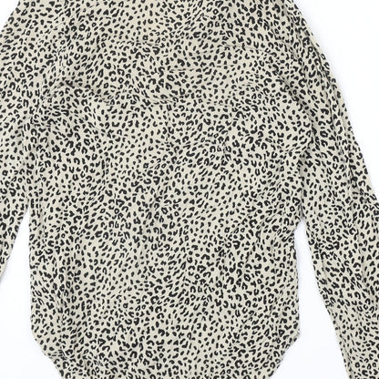 Womens UK Size 6 Marks and Spencer Beige Basic Blouse