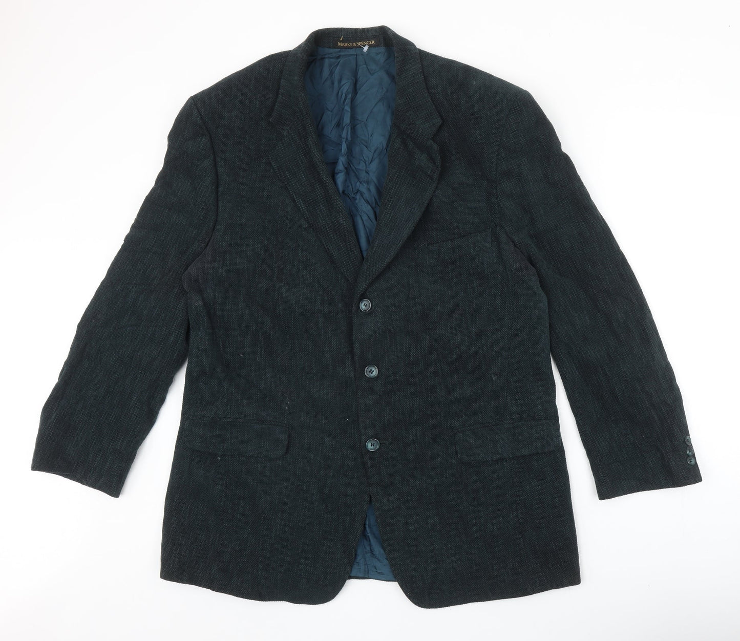 Mens UK Size M Marks and Spencer Regular Green Suit Jacket