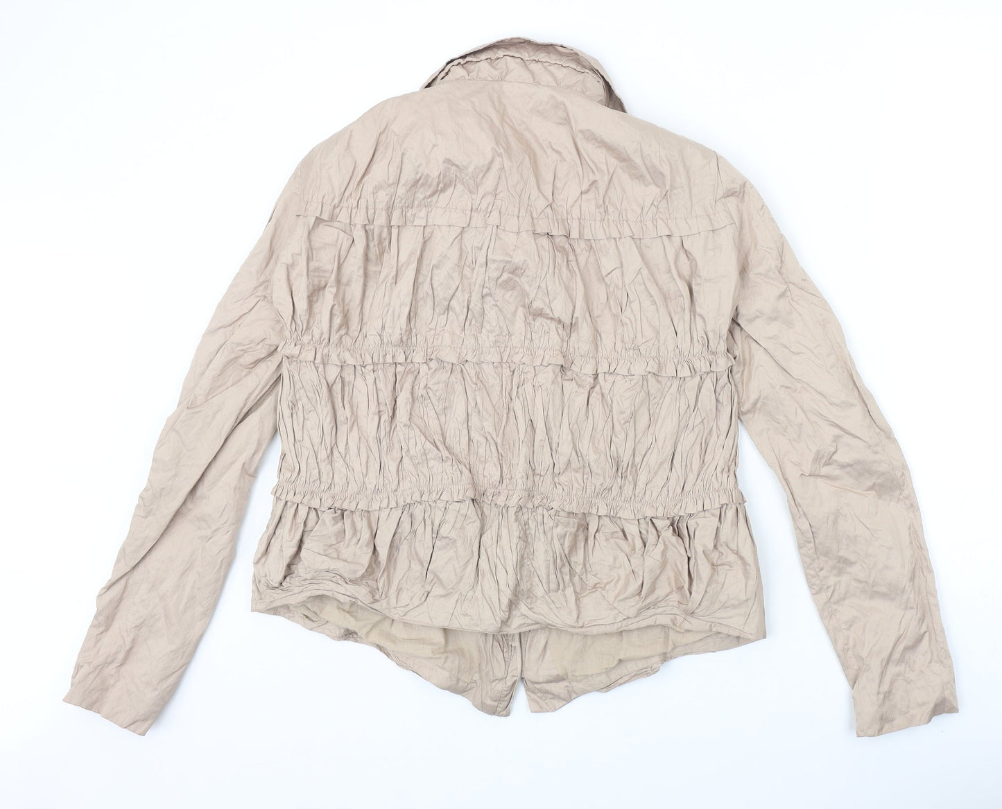 Womens UK Size S Zara Beige Jacket