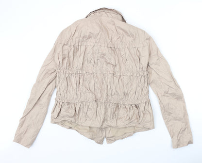 Womens UK Size S Zara Beige Jacket