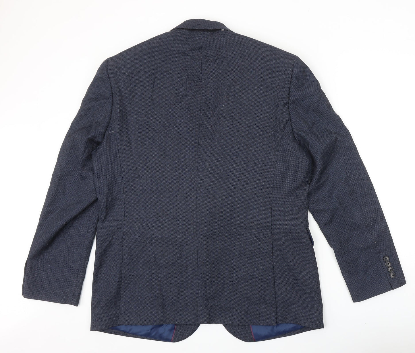 Chesters Mens Blue Wool Jacket Suit Jacket Size 46 Regular