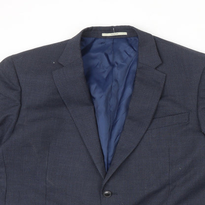 Chesters Mens Blue Wool Jacket Suit Jacket Size 46 Regular
