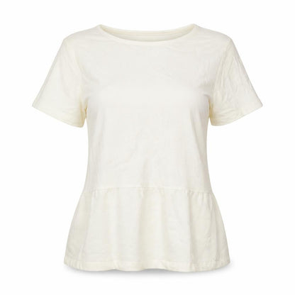 Womens UK Size M French Connection Ivory Basic T-Shirt