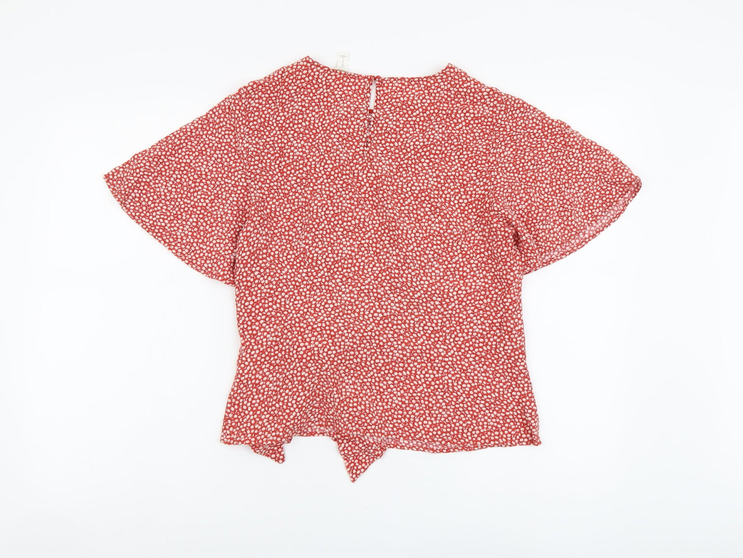 Womens UK Size 10 H&M Orange Basic Blouse