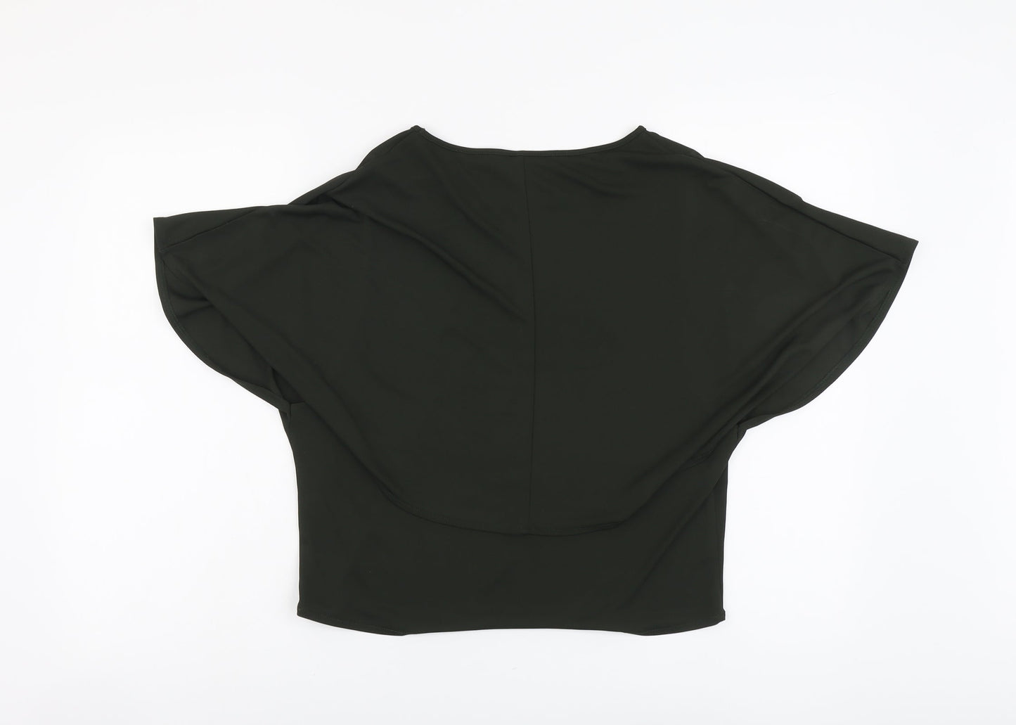 Womens UK Size 6 Topshop Green Basic Blouse
