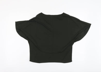 Womens UK Size 6 Topshop Green Basic Blouse