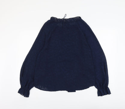 Womens UK Size 8 Marks and Spencer Blue Basic Blouse