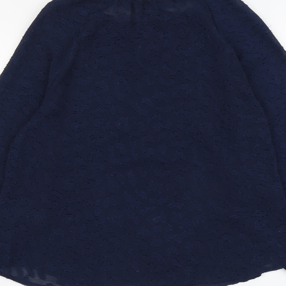 Womens UK Size 8 Marks and Spencer Blue Basic Blouse