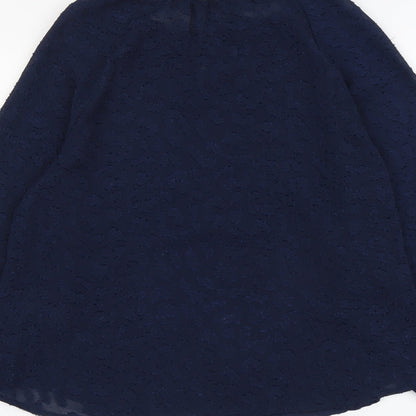 Womens UK Size 8 Marks and Spencer Blue Basic Blouse