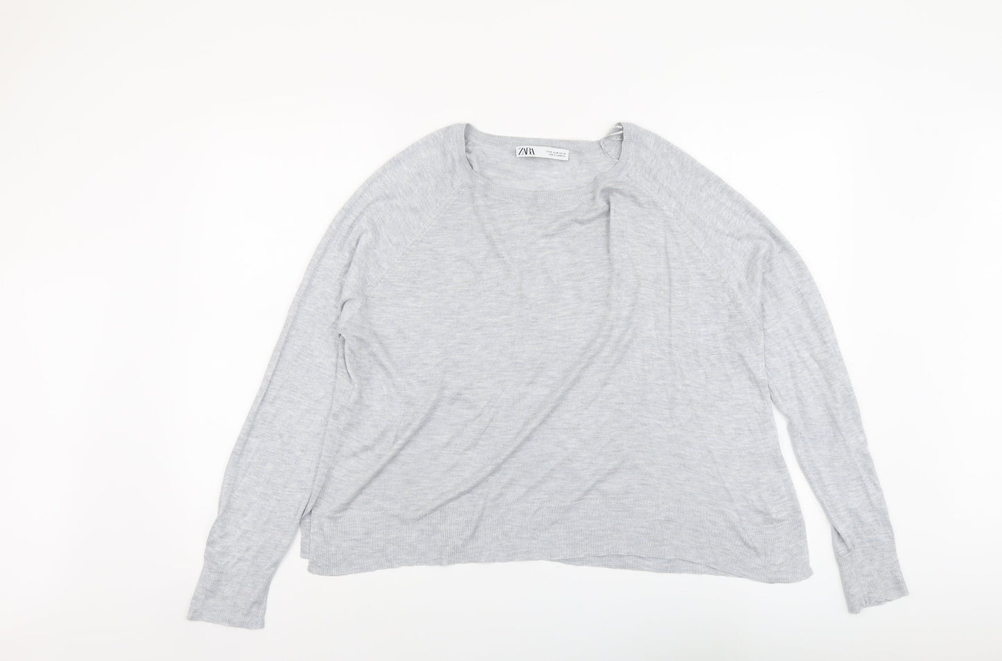 Womens UK Size M Zara Grey Pullover Jumper
