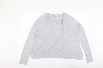 Womens UK Size M Zara Grey Pullover Jumper