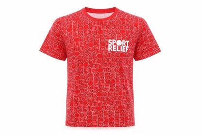 Mens UK Size XS Sport Relief Red  T-Shirt