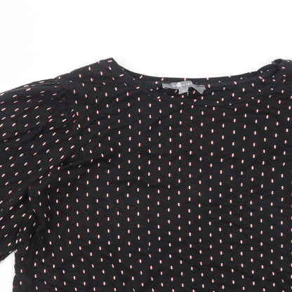 Womens UK Size 10 Principles Black Basic Blouse