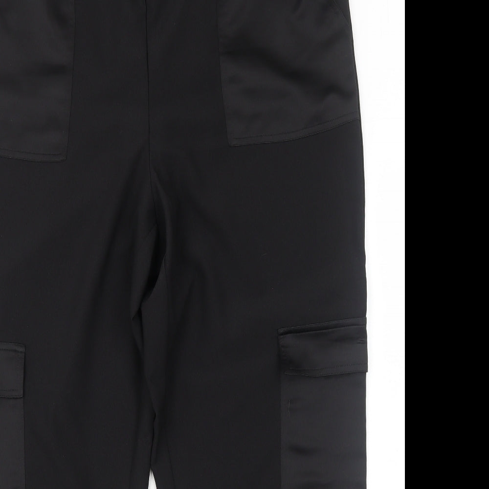 Capsule Womens Black Polyester Trousers Size 20 Regular