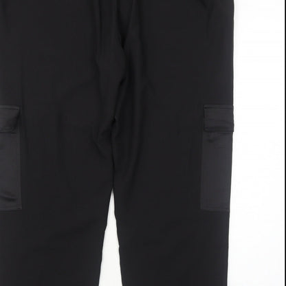 Capsule Womens Black Polyester Trousers Size 20 Regular