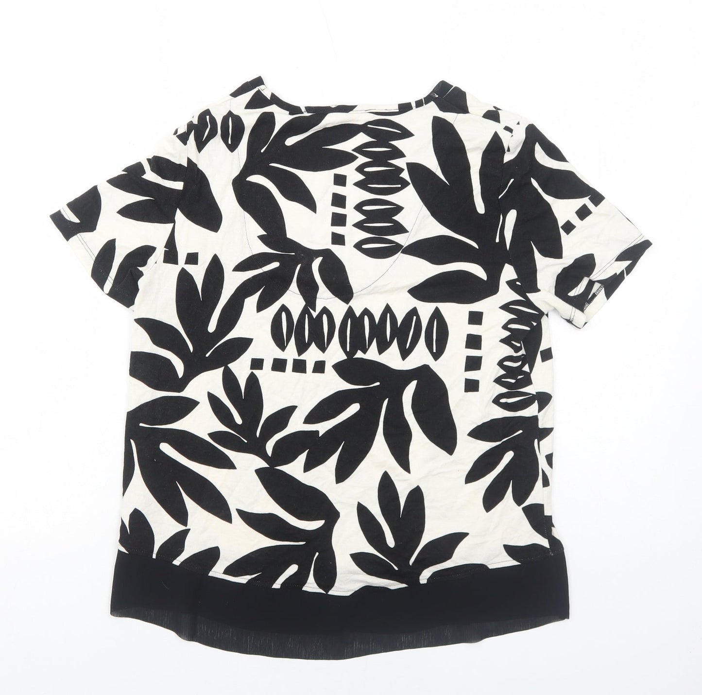 Womens UK Size 10 Marks and Spencer Black Basic T-Shirt