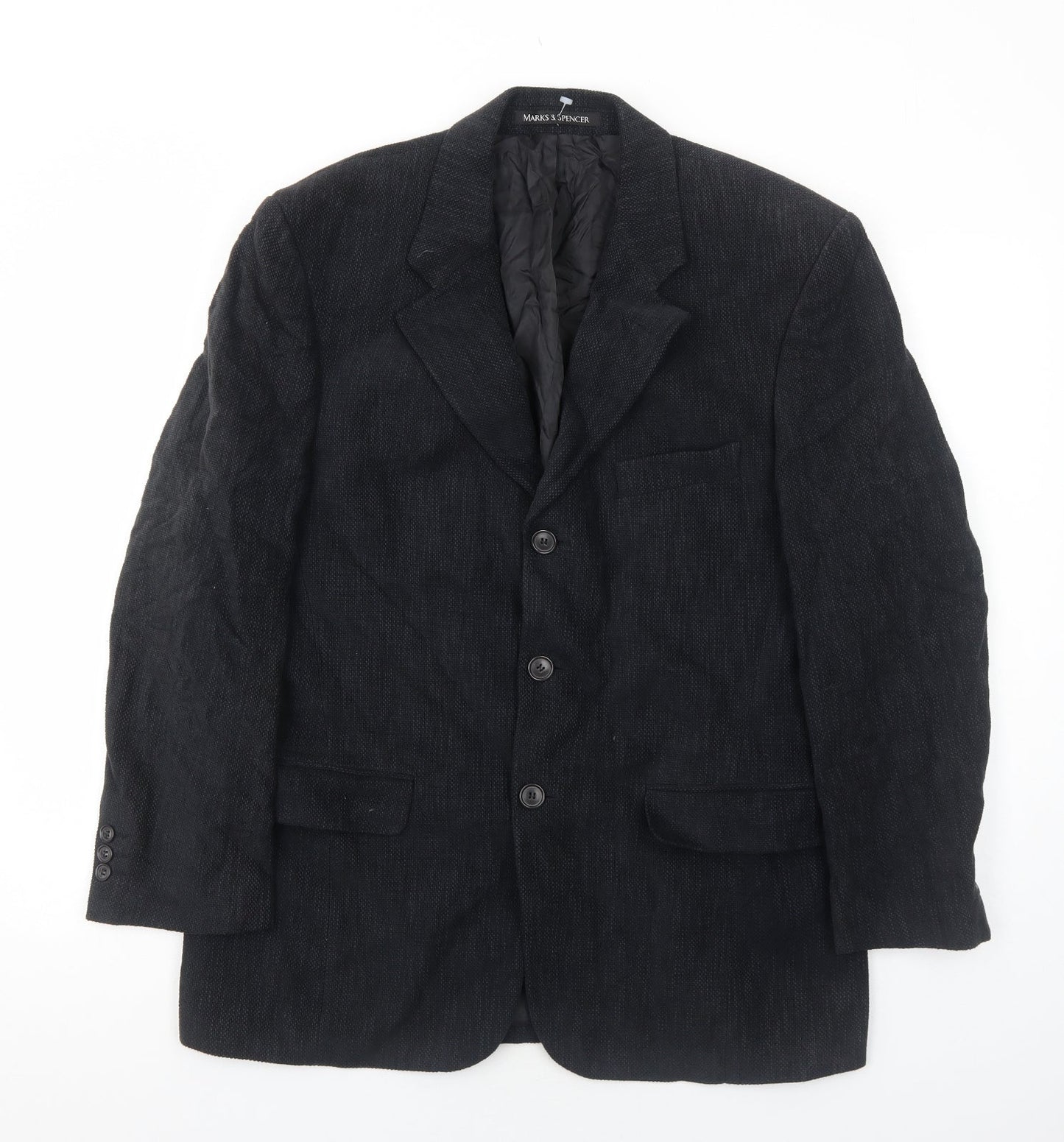 Mens UK Size 40 Marks and Spencer Regular Blue Suit Jacket