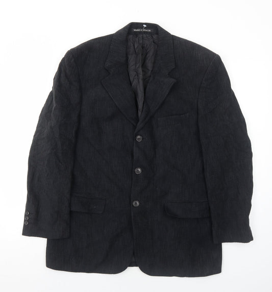 Mens UK Size 40 Marks and Spencer Regular Blue Suit Jacket