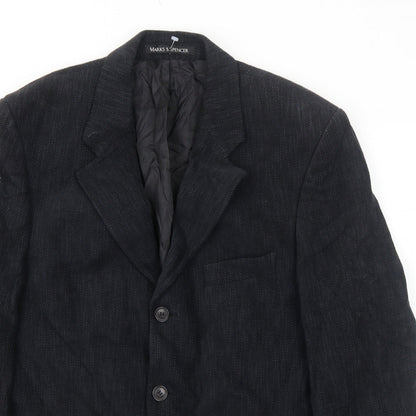 Mens UK Size 40 Marks and Spencer Regular Blue Suit Jacket