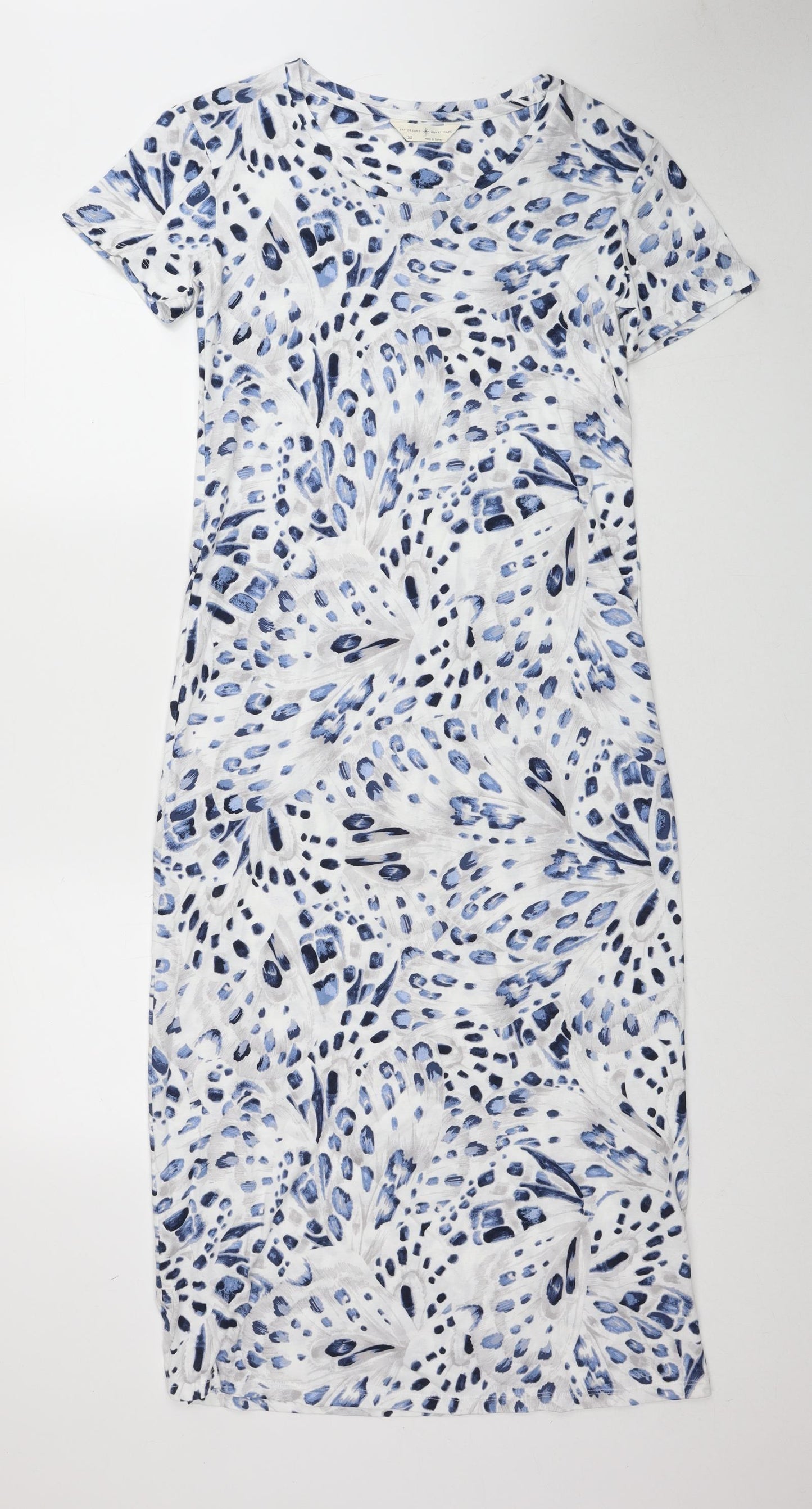 Marks and Spencer Womens Multicoloured Geometric Cotton Top Dress Size XS