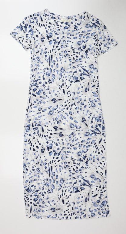 Marks and Spencer Womens Multicoloured Geometric Cotton Top Dress Size XS