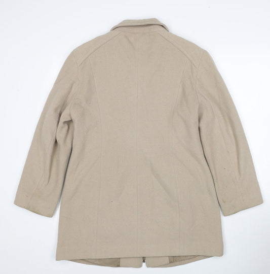 Klass Womens Beige Jacket Size 10 Zip