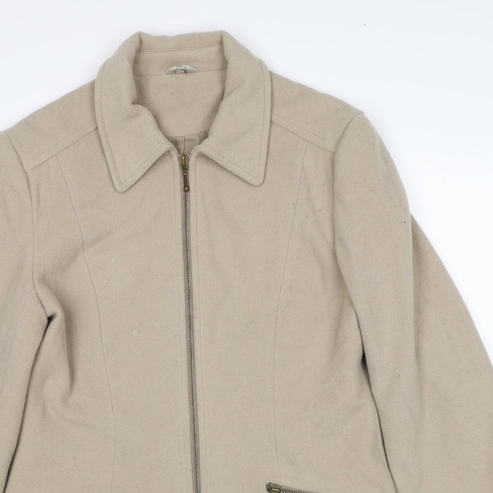 Womens UK Size 10 Klass Beige Jacket