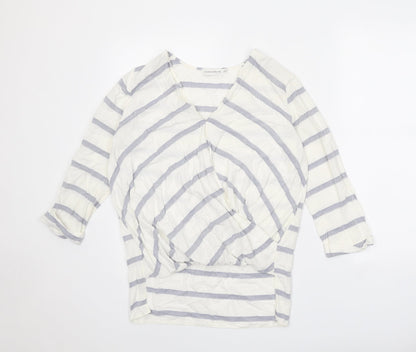 Womens UK Size 10 Paraphrase White Basic Blouse