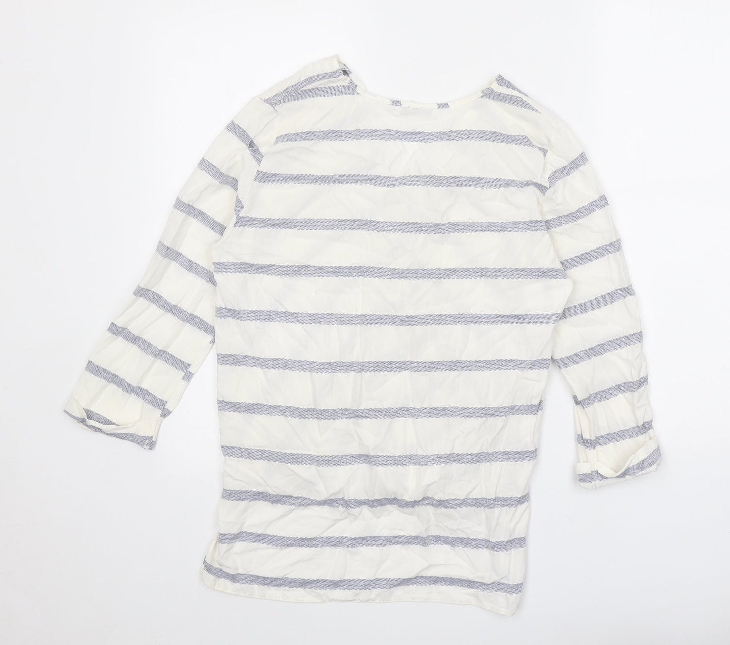 Womens UK Size 10 Paraphrase White Basic Blouse