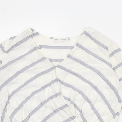 Womens UK Size 10 Paraphrase White Basic Blouse
